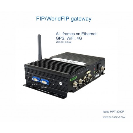 FIP / WorldFIP Gateway Ethernet MPT3000R UDP OPC UA over TSN
