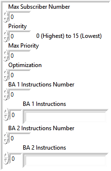 BA configuration struct