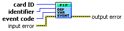 DEF VAR EVENT VI