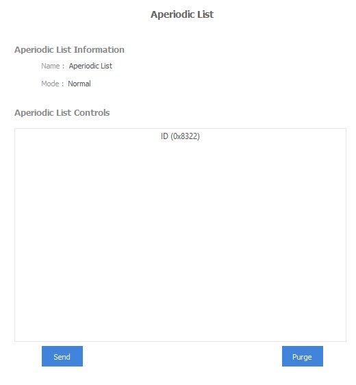 Aperiodic list controls