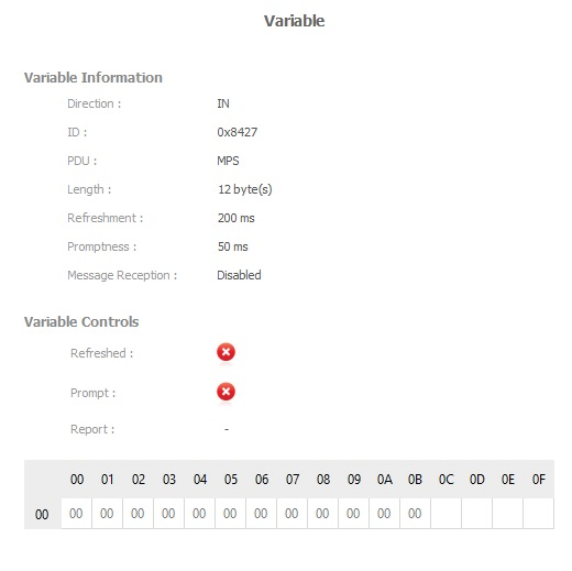 Input variable controls