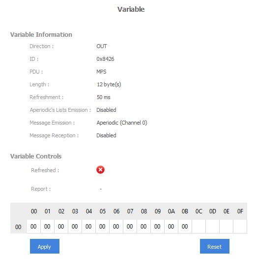 Output variable controls